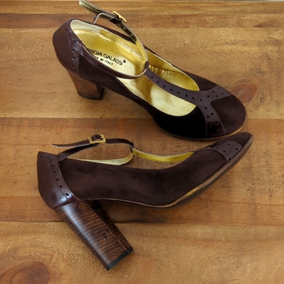 FINAL SALE🆕🌿GIORGIO GALASSI ITALIAN SUEDE PUMPS🌿 - Picture 7 of 16